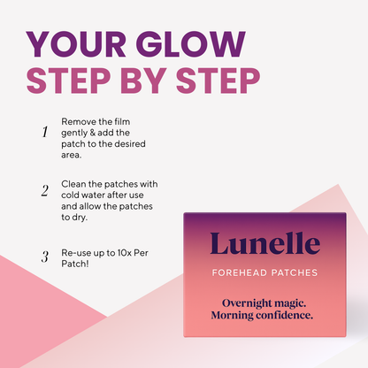 Lunelle Overnight Forehead Patch - Set of 3 Patches